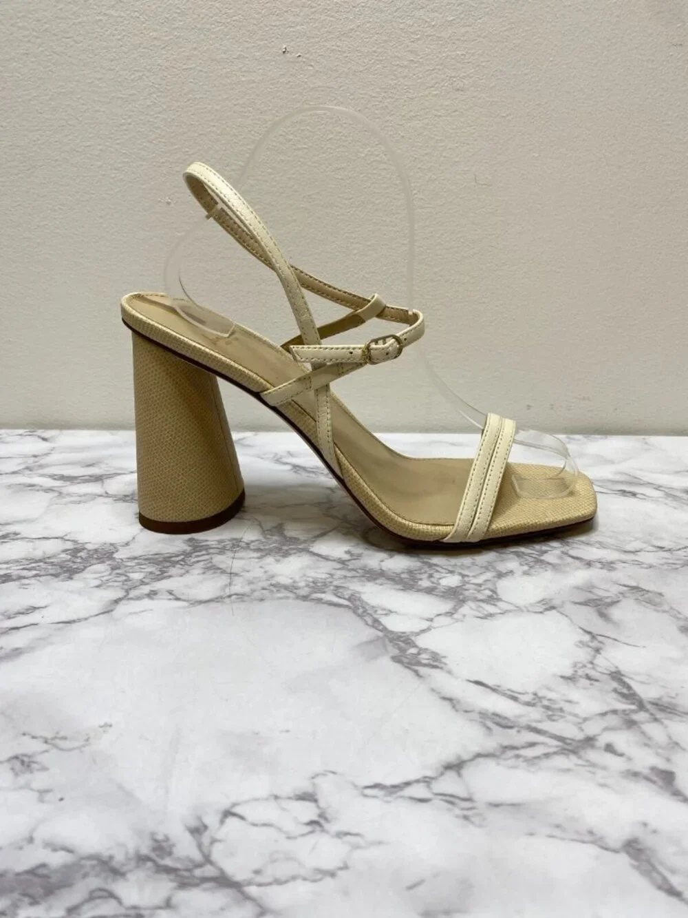 Sam Edelman Women's Kit Nude Strappy Heel Sz 8.5